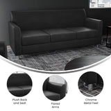Flash Furniture Hercules LeatherSoft Sofa, Black