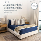 Beddy's Navy Blue All-in-One Zipper Bedding Set - Minky Lined - King