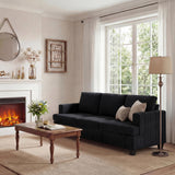 Apicizon 89" Modern Sofa Couch Set, Corduroy Couch 2 Piece Sofa Set for Living Room