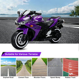 12V Electric Ride On Motorcycle for Kids, Training Wheels, Full Hand Drive Motorbike Toy, Perfect for Boys and Girls (3-8 Yrs) (Purple)