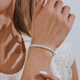 Porment Italy S925 Sterling Silver Bracelet for Women, 5mm Mesh Link Chain Bracelet Solid S925 Sterling Silver for Women Birthday Valentines Christmas Jewelry Gifts 8.5"