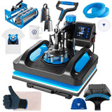 Topdeep Pro Heat Press 15x12 Inch, 8 in 1 Heat Press Machine with 30 OZ Tumbler Press, Swing Away T Shirt Pressing Machine