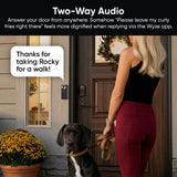 WYZE Video Doorbell Wireless Duo Cam Doorbell Camera wWi-Fi Chime, 2K HD