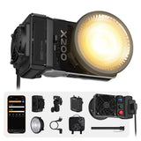 ZHIYUN MOLUS X200 Bi-Color Combo 200W Professional Portable COB Video Light