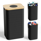 Bins for Kitchen, 26 Gallon (100L) Recycle Bin with Bamboo lid