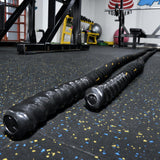 Fitvids Battle Rope 1.5Inch 2 Inch Diameter Poly Dacron 30 FT – 40 FT – 1.5-Inch, 30FT – Black