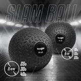 Yes4All Slam Balls, 10-40lb Medicine Ball Weight, Durable PVC Sand Filled Workout Dynamic Medicine Ball for Core Strengthen Yes4All