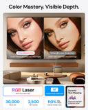 Valerion VisionMaster Pro 4K Laser Projector — 240Hz/4ms Gaming, 300" IMAX Enhanced Theater with EBL, 3D&Dolby Vision, 2× Faster Multitasking, AI Smart OS, 2500 ISO Lumens, 0.9–1.5x Optical Zoom