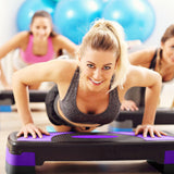 BalanceFrom Aerobic Step Platform Trainer with Adjustable 3-Level Risers, 400 Pound Weight Capacity – Non-Slip Exercise Stepper for Cardio, Strength, and Fitness Workouts at Home or Gym