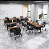Folding Conference Room Table, Modern Conference Tables with Wheels for Office Classroom