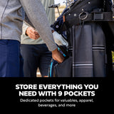 Sun Mountain 2025 Maverick 14 Way Divider Golf Bag with 9 Spacious Pockets | Black Sun Mountain