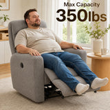 LuvnVirtue Power Recliner Chair, Wall Hugger for Living Room, RVs (Grey)