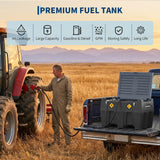 Garvee Portable Fuel Tank 128 Gal, Diesel & Gasoline Transfer Tank With 12V Electric Pump, 10 GPM Flow Rate, 13.1 ft Hose, Auto Fueling Nozzle, Durable Fuel Transfer Tank for Easy Transportation