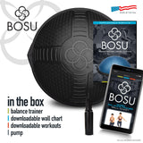 BOSU NexGen Half Ball Balance Trainer for Home with 6 Non-Slip Rubber Feet and Hand Pump BOSU