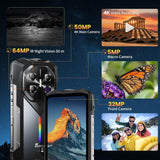 FOSSIBOT F113 5G 20000mAh/33W Rugged Phone Unlocked, 36GB+256GB/2TB Phones
