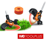 WETOOLPLUS WA0010 0.065" 10Ft Replacement Trimmer Spool Line Compatible with Select Worx Cordless String Trimmers (6 Pack Orange)