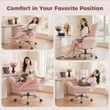 Big and Tall Office Chair, Flip Armrests for Pets & Cross Legged Sitting