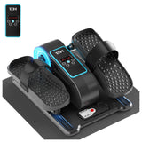 TDH Under Desk Elliptical Machine,Electric Leg Exerciser as Seen on Tv for Seniors Adults,Portable Quiet Pedal Exerciser While Sitting with 12 Adjustable Speed Auto&HR Mode for Home Office (Blue-PRO)