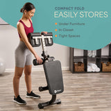 Lifepro SculptTrainer Roman Chair – Hyperextension Bench for Strength Training – Adjustable Back Extension Machine, Ab Bench & Foldable Sit-Up Bench for Athletes