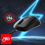 msi Versa 300 W 8K Gaming Mouse, 26000 DPI, 8000Hz Polling Rate, 60M+ Clicks, OMRON Optical Switch, Optical Sensor, Ergonomic Ambitextrous Hand Design, RGB Light