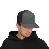 Trust in the Power of God Christian Trucker Hat, Embroidered Scripture Hat for Men & Women, Religious Apparel Charcoal/Black