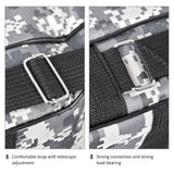 LEOFISHING Portable 3 Layers Fishing Pole Bag Durable Oxford Folding Fishing Rod Reel Carry Case Tackle Storage Bag Case Waterproof Camouflage Travel Fishing Carrier (Grey Camouflage, 120cm/47in)