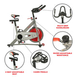 Sunny Health & Fitness Pro II Indoor Cycling Bike with Device Mount and Advanced Display – SF-B1995, Silver Sunny Health & Fitness