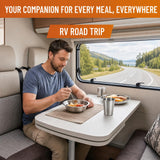 TOPZEA Set of 26 Stainless Steel Camping Plates and Bowls, Camping Mess Kits Camping Dish Set Tableware Includes Plates, Bowl, Cups, Stainless Steel Dinnerware for Camping, Hiking, Travel, Picnic