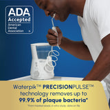 Waterpik Aquarius Water Flosser For Teeth Cleaning, Gums, Braces, Dental Care, Electric Power With 10 Settings, 7 Tips For Multiple Users And Needs, ADA Accepted, White WP-660, Packaging May Vary