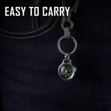 MecArmy CMP Titanium Mini Compass, Waterproof IPX5 Pocket Compass for Hiking & Survival, Keychain & Necklace Gifts for Men & Women, Ideal Graduation & Outdoor Adventure Present