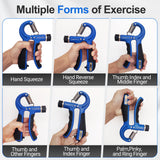 TADAKAZU Grip Strength Trainer Kit (5 Pack) Hand Grip Strengthener, Finger Exerciser,Hand Extension Exerciser, Stress Relief Ball and Forearm Workout Ring for Muscle Building and Injury Recover TADAKAZU