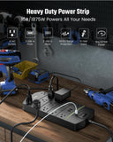 SUPERDANNY Power Strip Surge Protector 5000J, 10FT, 15A, PD 20W, 13 AC