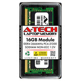 A-Tech DDR4 RAM 16GB 2666MHz PC4-21300 SODIMM Laptop Memory