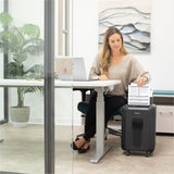 Fellowes AutoMax 100MA 100-Sheet Micro-Cut Autofeed 2-in-1 Paper Shredder for Office