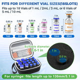 18 Slots Peptide Case for Fridge | Vial Case ｜1ml 2ml 3ml 5ml 10ml Vials