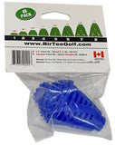 BirTee Golf Tees - PRO Speed Plus with Flexibility & Durability - 8 Pack. Indoor Golf Tees/Golf Simulator Tees/Winter Plastic Golf Tees (Blue)