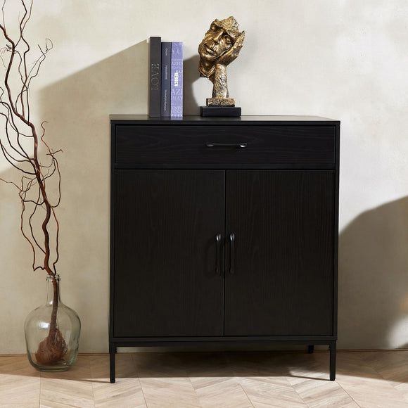 Netstar Coffee Bar Cabinet, Kitchen Storage Cabinet, Modern Buffet Sideboard Cabinet with Drawer and Adjustable Shelf, Console Cabinet, Accent Cabinet for Kitchen, Dining Room, Living Room, Entryway Netstar Furnish