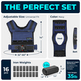 Gymnastics Power Weighted Vest Adjustable for Men and Women – Workout Weight Training Vest for Fitness, Running, Strength, Exercise & Cross Training