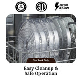 Elite Gourmet EFD319 Food Dehydrator, 5 BPA-Free 11.4" Trays Adjustable Temperature Controls, Jerky, Herbs, Fruit, Veggies, Dried Snacks, Black