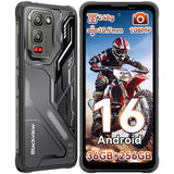 Blackview Fort 5 Slim Rugged Phone, 4G T-Mobile, 10.7mm 248g, Android 16 Smartphone, 12GB RAM + 24GB Expansion, 256GB, 108MP Night Vision, 6.78" 120Hz, IP68/IP69K, 120Hz, 5000mAh