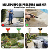 Ezasin Gas Powered Pressure Washer 3500 PSI - 2.3 GPM Heavy Duty High Power Washer,212CC 7HP Engine with 25Ft Pressure Hose, Axial Aluminum Pump, Soap Tank, 4 Quick Connect Nozzle (Coral)