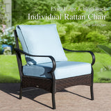 Sophia & William Metal Patio Furniture Set, 4-Piece Outdoor Conversation