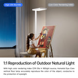 Homelist LH1 Superlight 77'' Floor Lamp, 100W Full-Spectrum Eye-Care Bright Floor Lamp for Reading, Office Work, 9000LM LED Standing Lamp Dimmable, Perfect for Family Living Room, Home Office