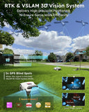 ANTHBOT Genie600 Robot Lawn Mower - NO Wire, Full Band RTK+4-Eye Vision Robotic Lawnmower for 1/4 Acre, Auto Mapping, Multi-Zone Management, Accurate Obstacle Avoidance, Intelligent Path Planning