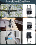 Beviliu Portable Shower for Camping, 6000mAh Rechargeable Camping Shower with Digital Power & Temperature Display, Portable Shower for Camping, Beach, Outdoor Travelling, Hiking, Pet Cleaning