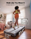 MERACH UltraWalk W60 Walking Pad Treadmill with 12% Auto Incline, Under Desk Walking Pad 400lb Capacity, Max 3.5HP Heavy Duty Walking Pad with Incline for Tall People with BT Speaker, RGB Light & APP