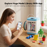 Mini 3D Printer for Kids & Beginners, Perfect STEM Gift Wi-Fi App Control, Smart Auto Leveling, Precise & High Speed Printing