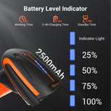 Tera Barcode Scanner Wireless with Stand: Industrial Drop-resistant Orange