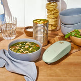 Battery Operated Electric Can Opener with Automatic Cutting for Hands Free Kitchen Use (Sage Green)
