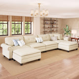 PHI VILLA 150" Oversized Modular Sectional Couch U Shaped for Living Room